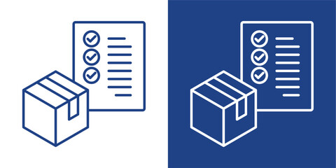 Fulfillment Blue And White Icon Style Collection