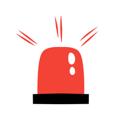 illustration of an ambulance siren on a white background