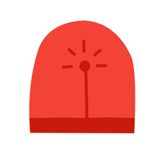 illustration of an ambulance siren on a white background