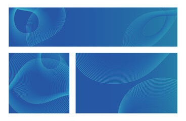 Abstract Background Set With Organic Line Patterns Isolated On A White Background. Vector Illustration.