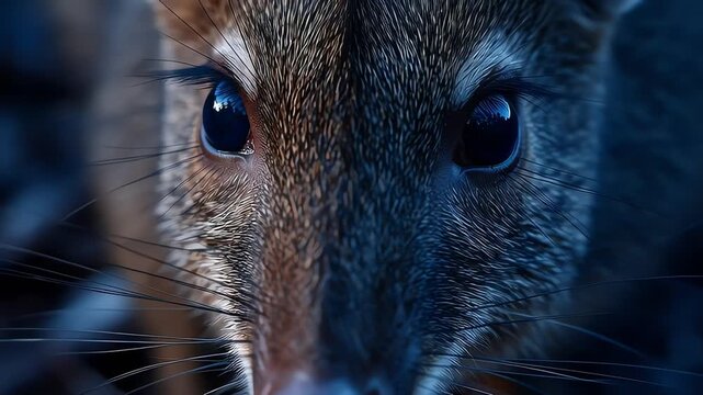 Close-up of a mouse deer in the wild