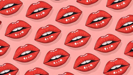 close up of red lips