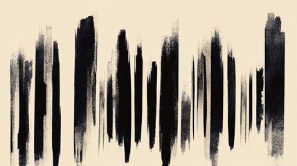 Monochrome brushstroke design on neutral backdrop for artistic expression