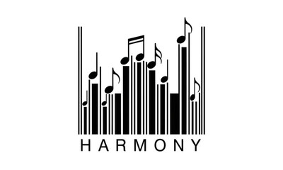 Obraz premium Music barcode
