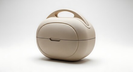 Beige Vintage Case with Handle