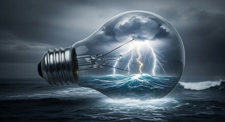 Lightbulb Storm: Idea Born in Chaos