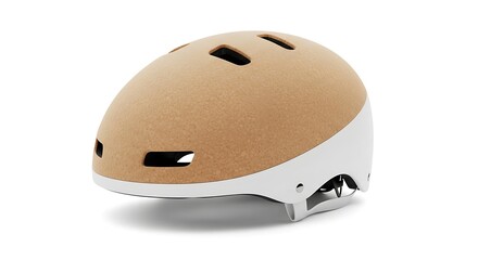 Modern Cork Bicycle Helmet for Urban Commute