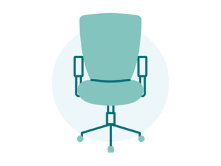 Obraz premium Office chair icon. Office icon design. Simple filled and outline icon. Vector icon.