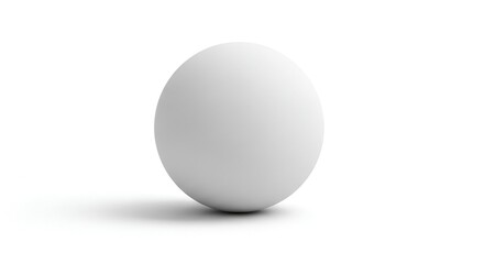 Golf Ball on White Background Studio.
