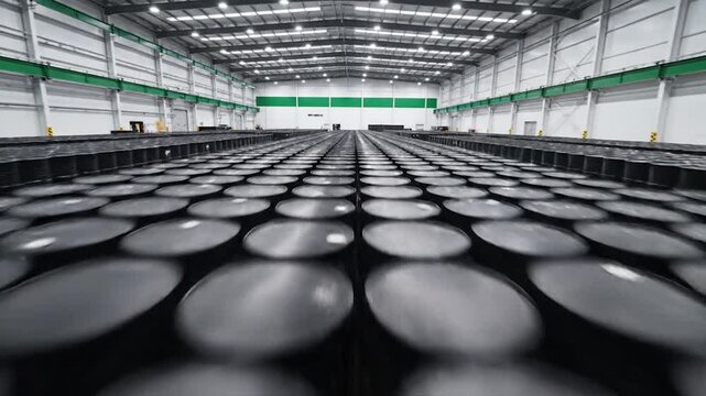 Industrial barrels storage warehouse facility logistics inventory