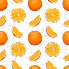 Vibrant Watercolor Depictions Of Orange Slices Promote Fresh Nutritious Branding And Online Presence