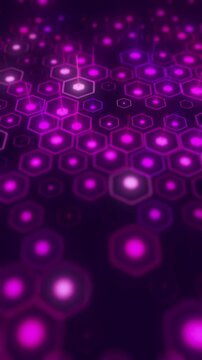 Honeycomb-shaped abstract video background.