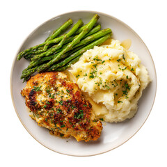 chicken breast with mashed potatoes