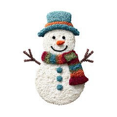 snowman isolated on transparent