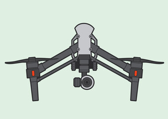 vector illustration of a drone