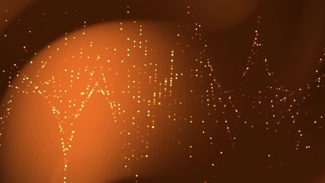 Bronze Brown Gradient Pulsating Data Wave Blink Dot along X Axis for Cinematic Intro Sophisticated Vibrant Broadcast Quality