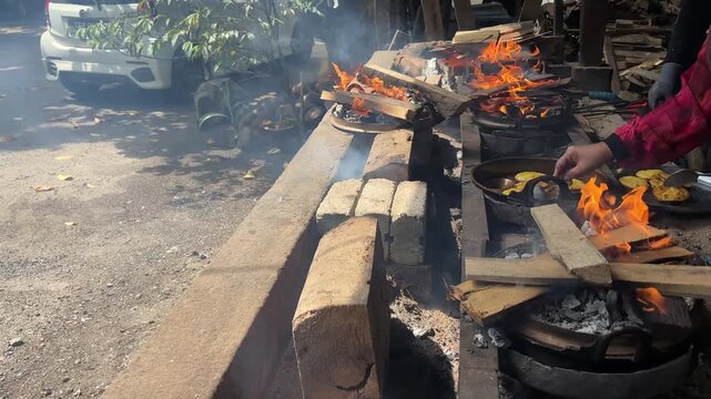 Marang, Malaysia - February 3, 2026 Traditional Malay Food Preparation