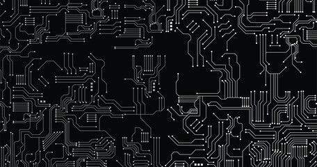 Vector circuit board concept for technology background. High-tech technology background texture. Circuit board vector illustration.