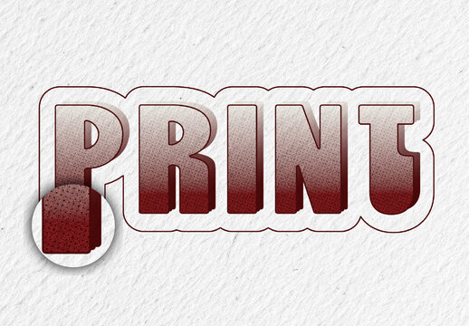Retro Dotted Outline Text Effect