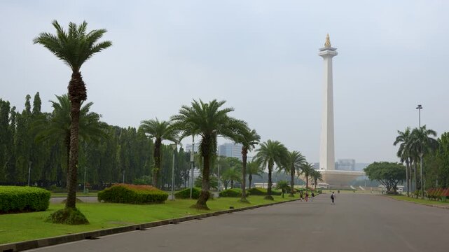 Cultural landmark Monas National Monument in Jakarta