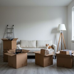 空箱と小さな旅人