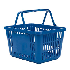 blue plastic basket