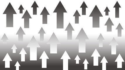 動画背景矢印上昇・グレー