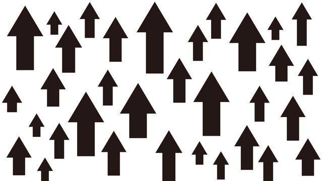 動画背景矢印上昇・白黒