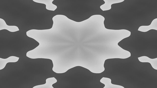 Abstract Black and White Patterns Transition.