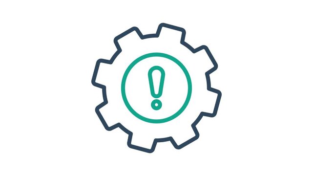 Risk management icon animation. animation icon related to work safety. Suitable for site web, app, UI, user interfaces, provide visual feedback and more. Alpha channel