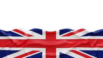 Waving Union Jack Flag Patriotic UK Background
