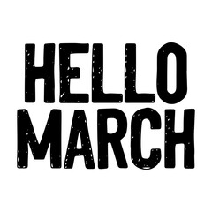 Hello March Svg