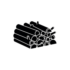 Stacked firewood logs for winter warmth.