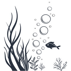 Underwater scene with fish and bubbles ©  MST RABEYA  BEGUM