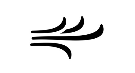 Obraz premium Black Speed Lines Logo Icon.