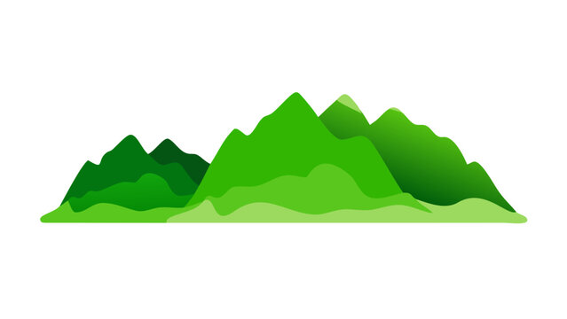 A serene mountain landscape with a single tree Vector