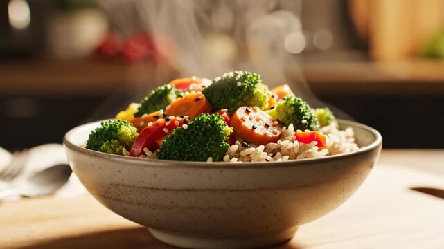 Healthy Vegetable Salad Bowl With Fresh Ingredients Balanced Nutrition And Clean Eating Lifestyle