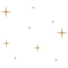 Obraz premium Boho Gold Stars Decoration