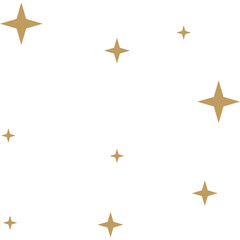 Fototapeta premium Boho Gold Stars Decoration