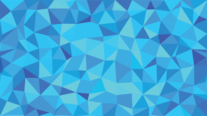 Fototapeta premium A vibrant abstract background featuring a mosaic of blue polygonal shapes high quality