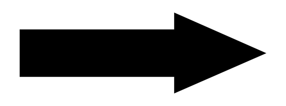 long arrow vector icon. straight Horizontal long arrow icon. flat style long arrow vector illustration.