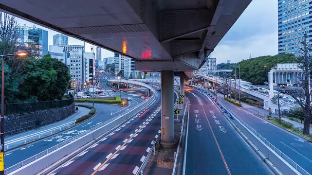 東京永田町青山通り 赤坂見附交差点