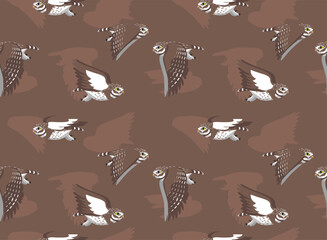 Bird Little Owl Seamless Background Wallpaper Pattern