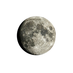 Fototapeta premium Detailed view of the Moon surface against black space