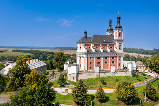 Baroque pilgrimage church of Virgin Mary, Kosumberk, Luze, Pardubice region, Czech republic