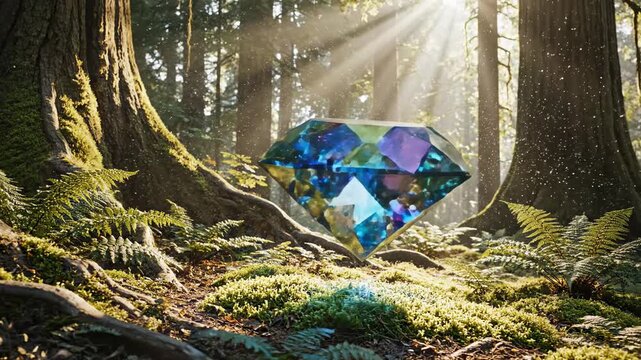 Enchanted Forest Gem - A Mystical Discovery in Natures Embrace.