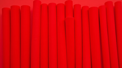 Stacked red firecrackers with golden fuses symbolizing Chinese celebration tradition and festive noise symbolism