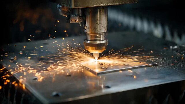Industrial laser engraving metal, A laser engraving device in action