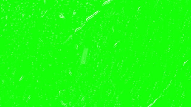 Bright white electric lightning strike discharges vividly across a vibrant green screen background simulating a powerful storm effect.