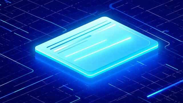 Abstract blue geometric shapes